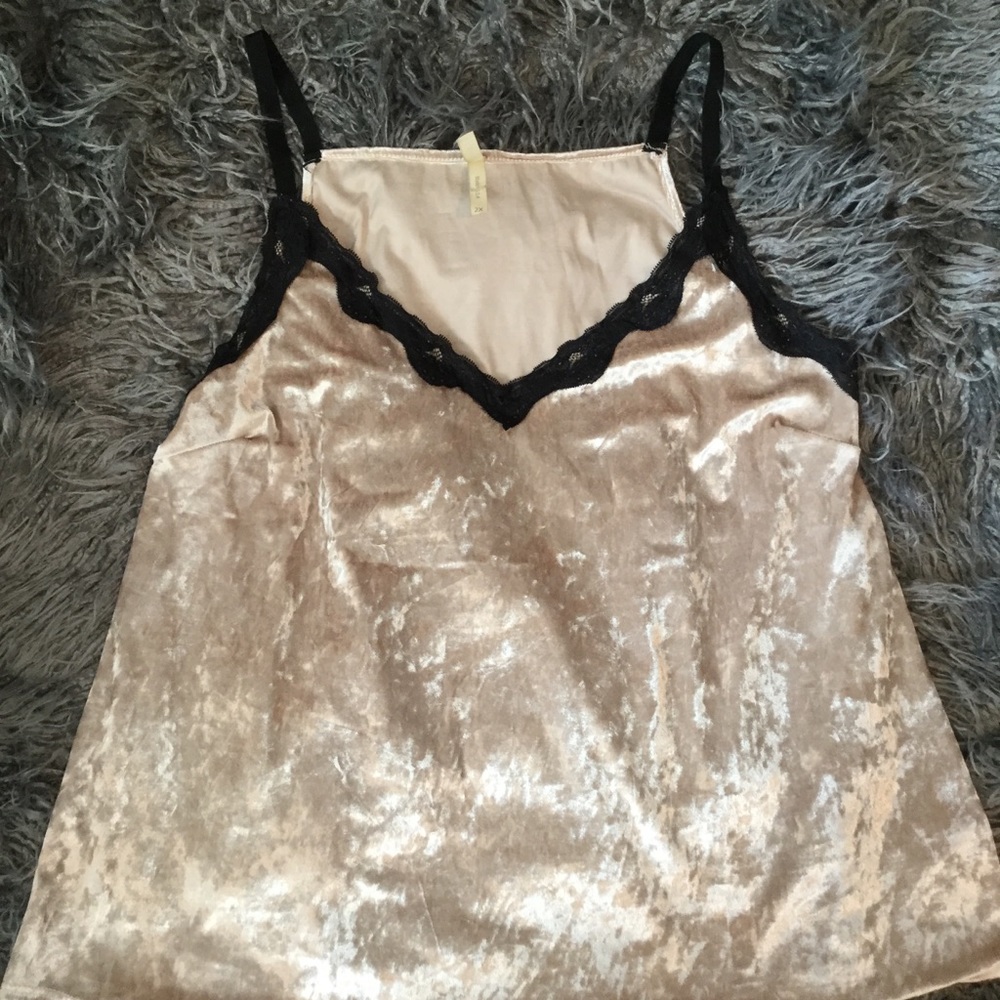 Jesse & J velvet camisole top, size 2X
